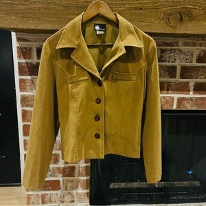 First Options faux suede blazer size M